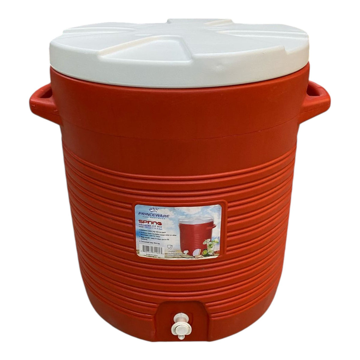 PRINCEWARE Water Cooler 3556 Spring 13.5 Gal 51L Ice Box