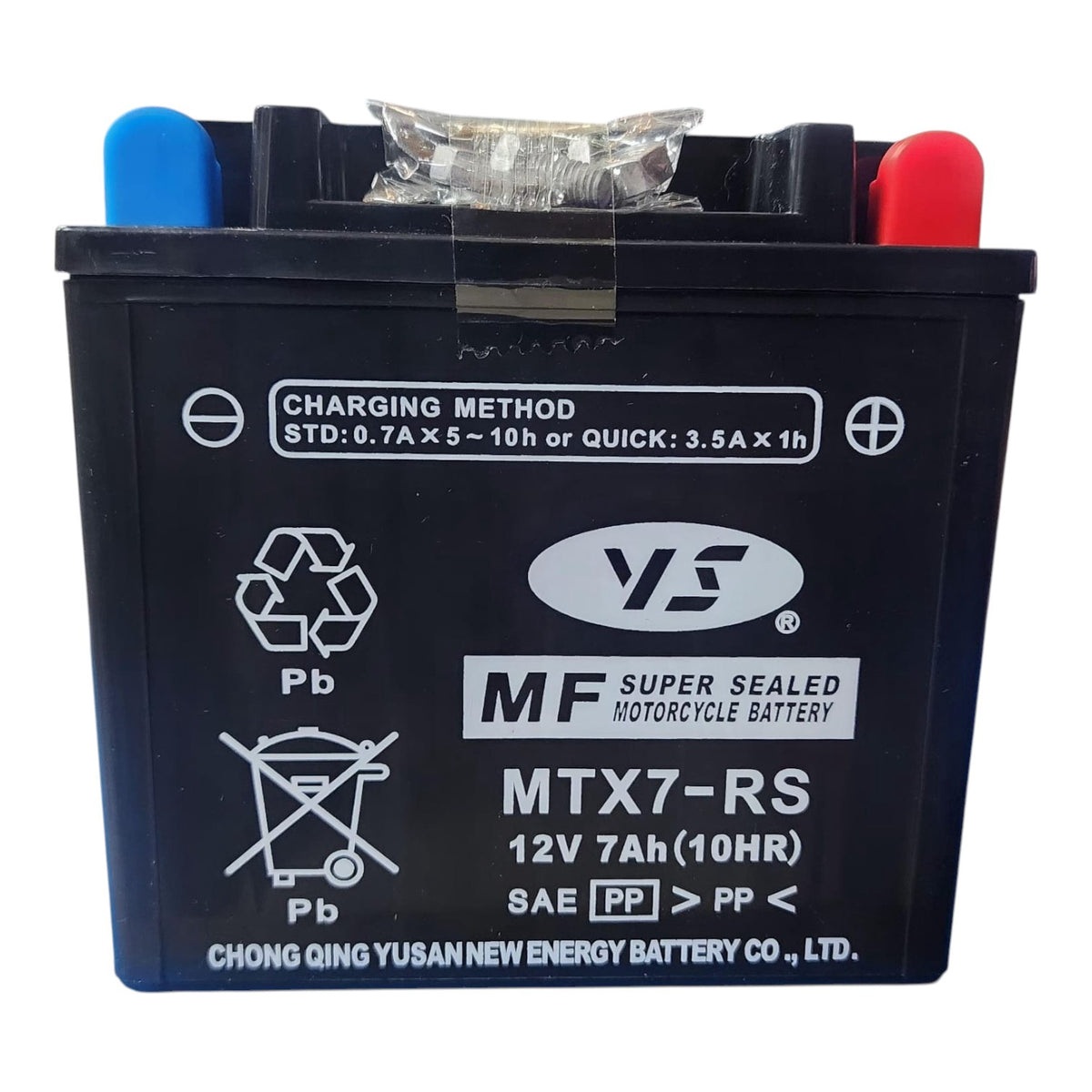 M/CYCLE Battery MTX7-RS 12V 7AH Ys Mf for LF175-10E