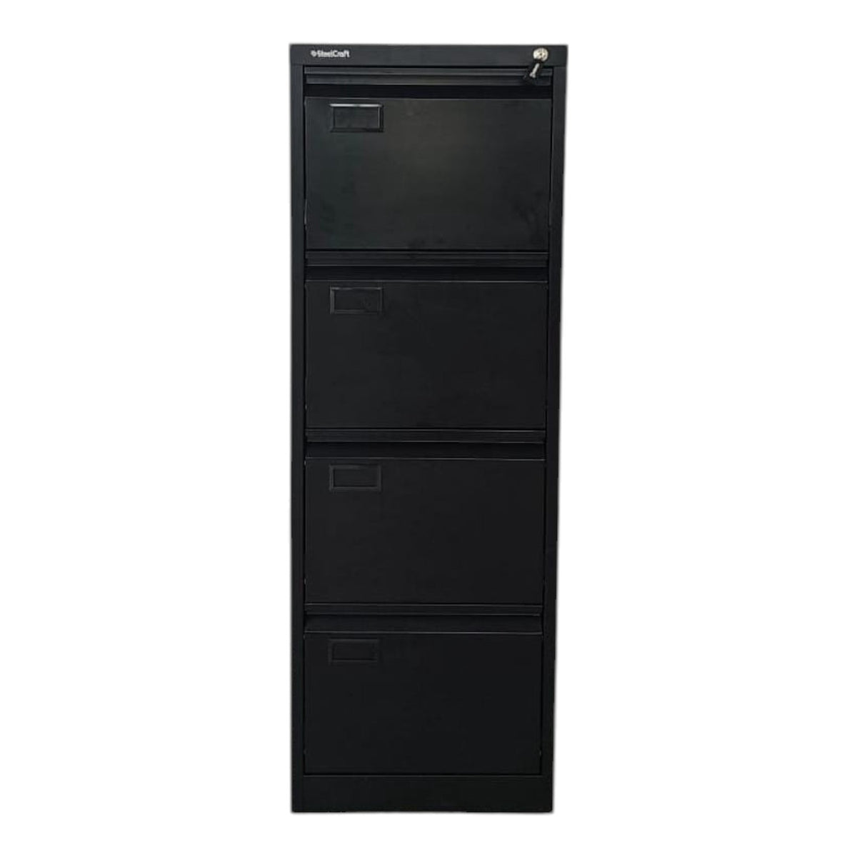 STEELCRAFT Office Cabinet Filing Vertical 4 Drawer SC-V04-2 Black
