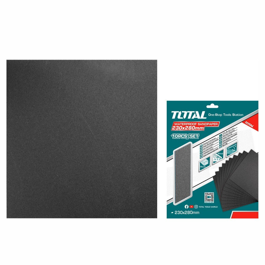 TOTAL Sand Paper P1000 WATERPROOF10PCS Set TAC7100001