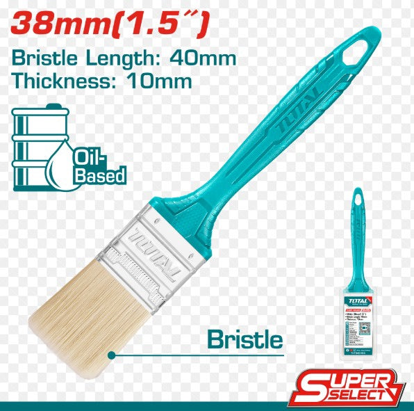 TOTAL Paint Brush 1.5"40MM THT845156 Light Plastic Case