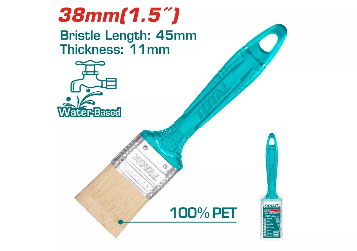 TOTAL Paint Brush 1.5" 45MM THT840156 Light Plastic Case