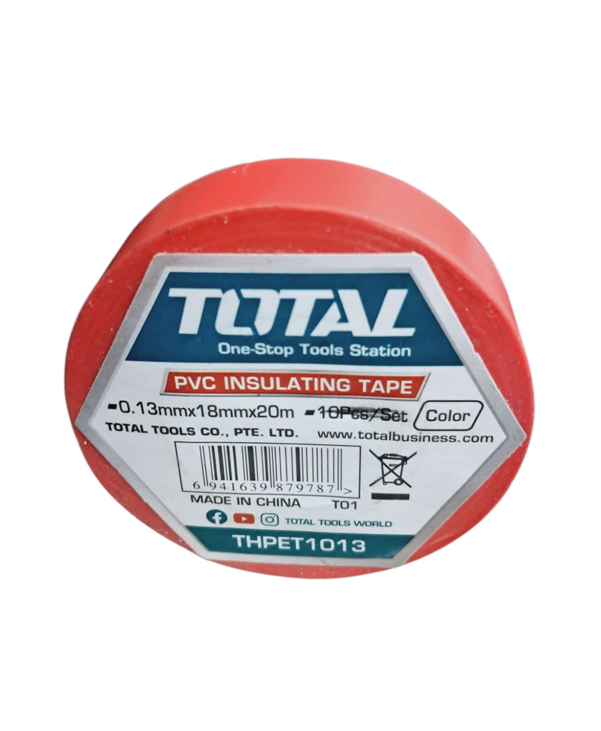 TOTAL Insulation Tape PVC 20M THPET1013 Sold Each