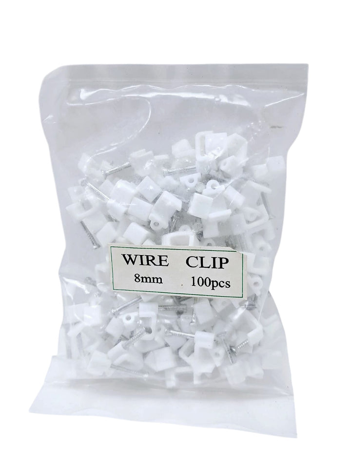 Tower Clip 8MM Flat 100PCS Pk (Wire Clip Works on 1.5 2C Flat Cable)