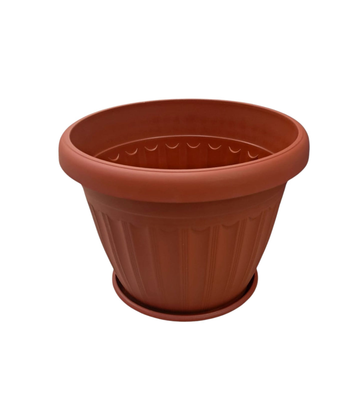 Plant Pot Brown GP-2190-5 LH2006 with Bottom 28X22