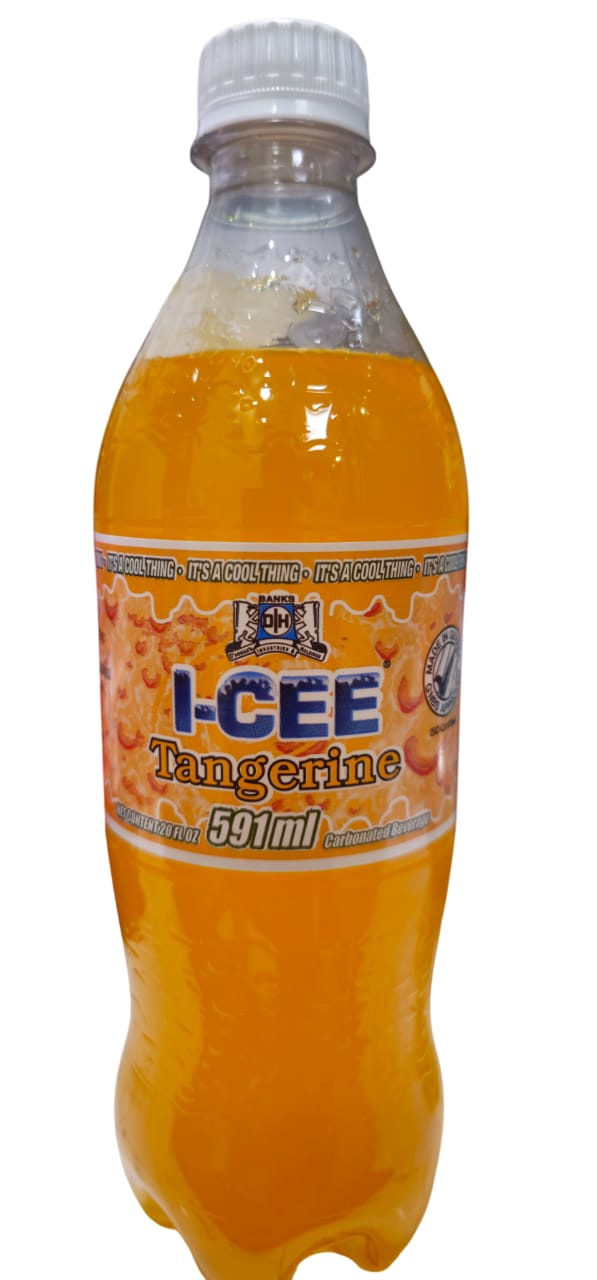 BANKS DIH LTD Banks Dih I-CEE Tangerine Soda Drink 20 Fl OZ 591ML