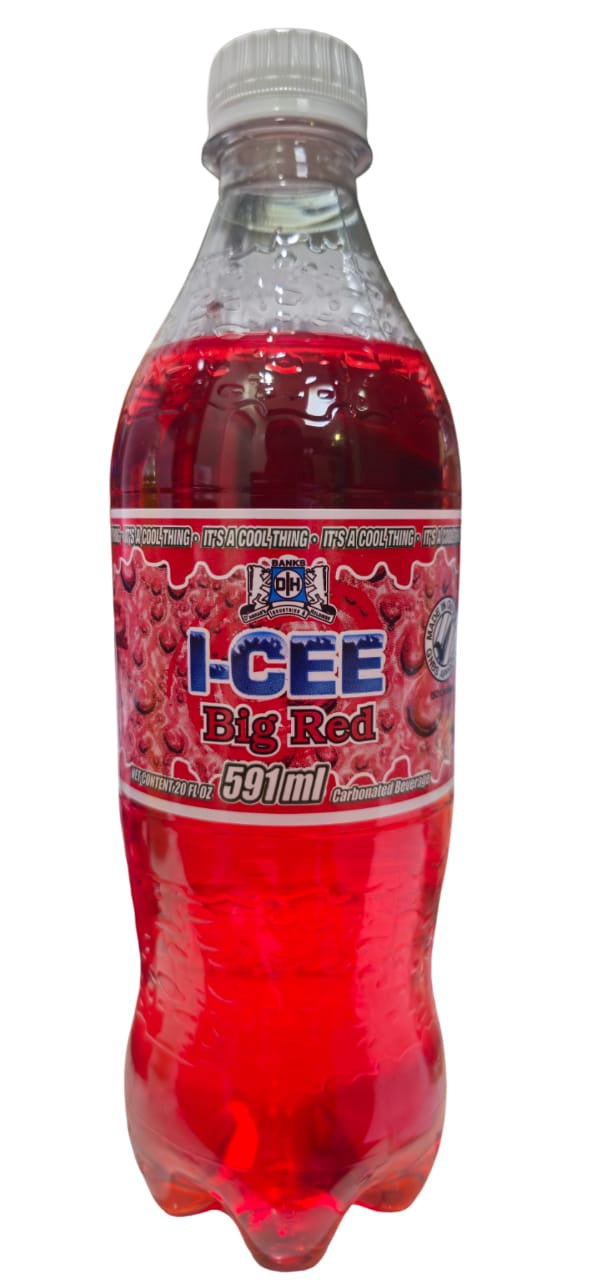 BANKS DIH LTD Banks Dih I-CEE Big Red Soda Drink 20 Fl OZ 591ML