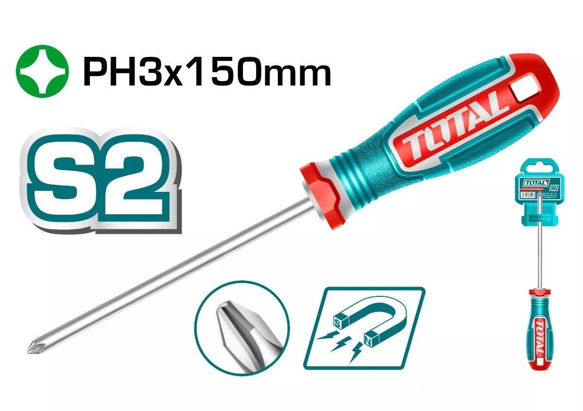 TOTAL Screwdriver 150MM TSDPH3150 Phillips