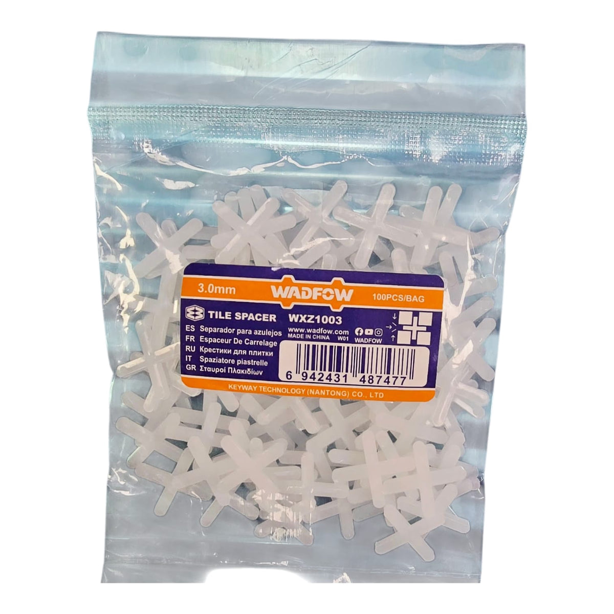 WADFOW Tile Spacers 3MM WXZ1003 100PCS Pk