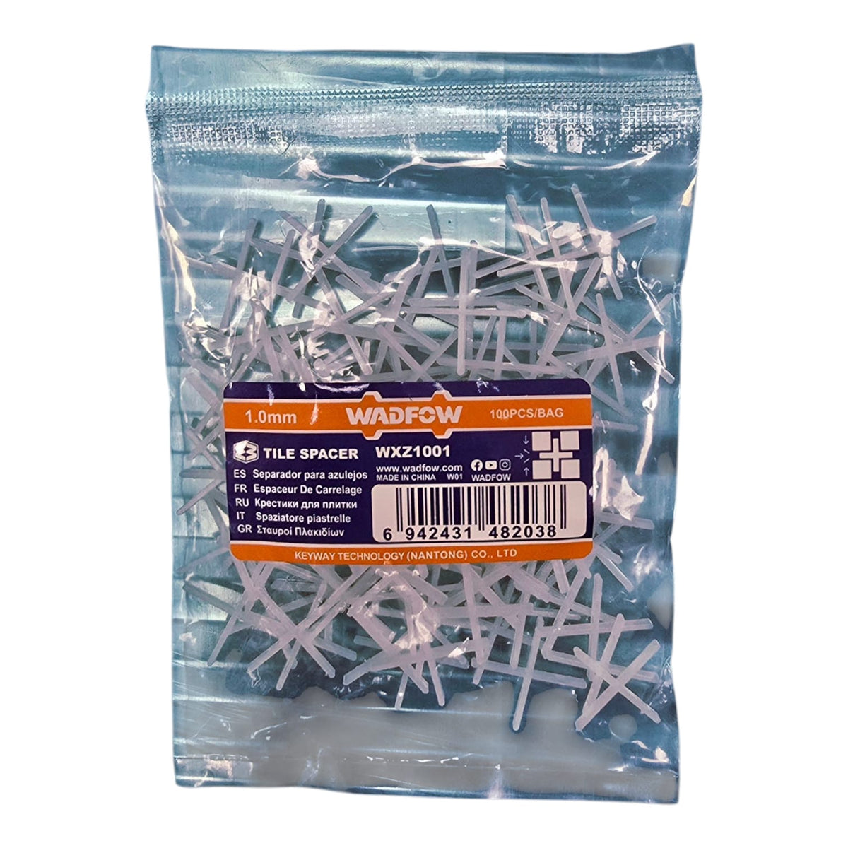 WADFOW Tile Spacers 1MM WXZ1001 100PCS Pk