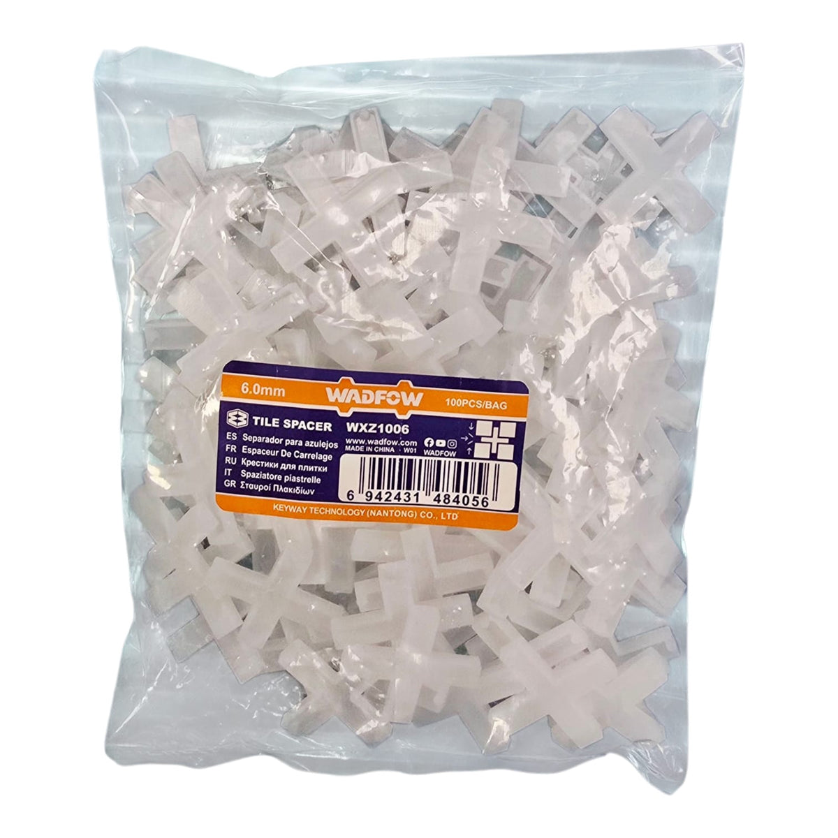 WADFOW Tile Spacers 6MM WXZ1006 100PCS Pk