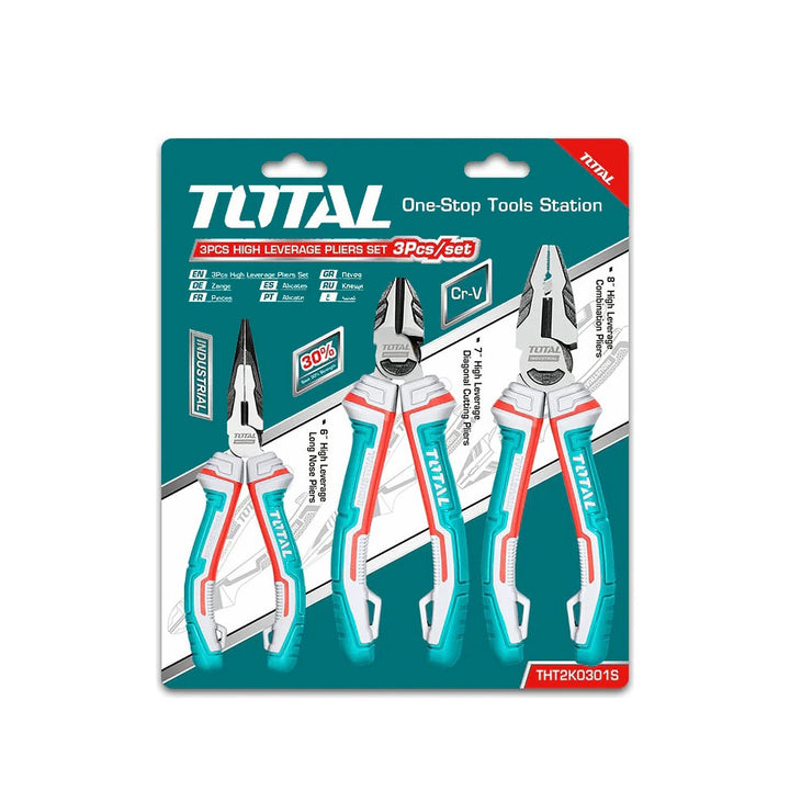 TOTAL Pliers 3PCS Combination THT2K0301S High Leverage