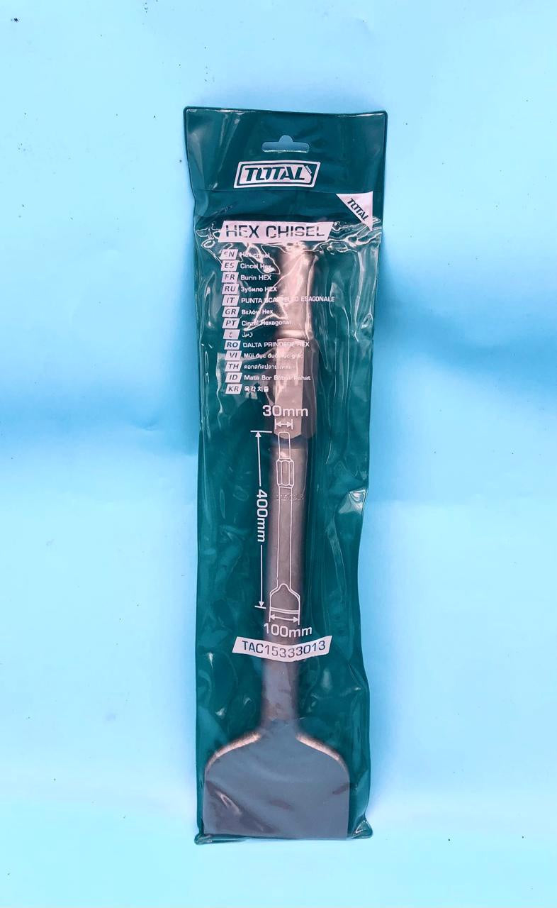TOTAL Bit Jack Hammer TAC15333013 Sds Hex Wide Chisel 30MM