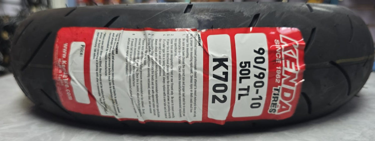 KENDA M/CYCLE Tyres 90/90-10 4PR Tl K702