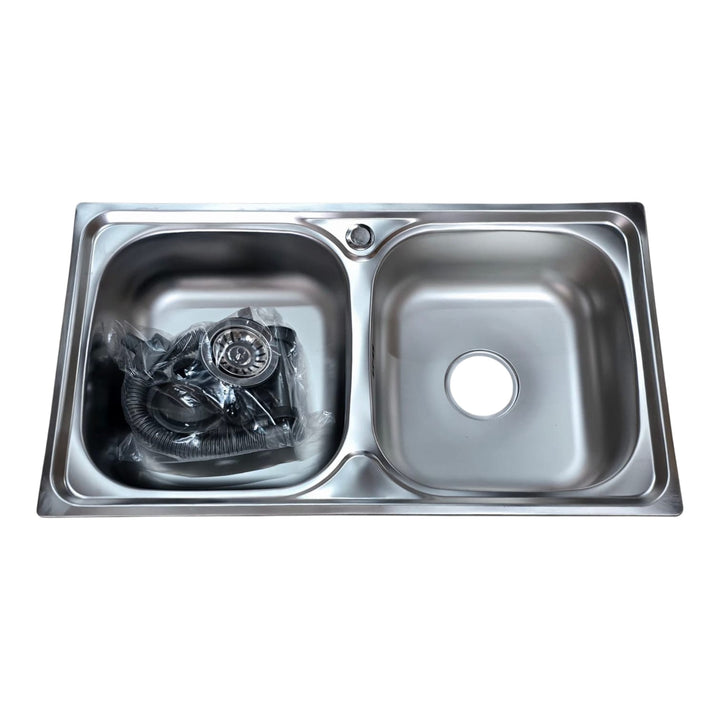 Sink Double Bowl 31" X 17" with Waste