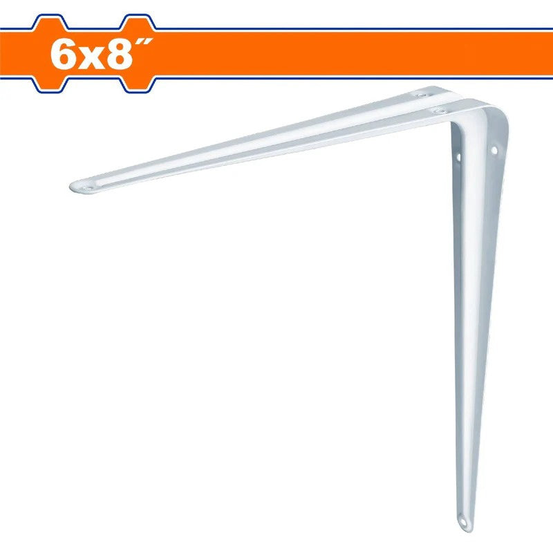 WADFOW Shelf Bracket 6" X 8" White Sold Each WZJ1306