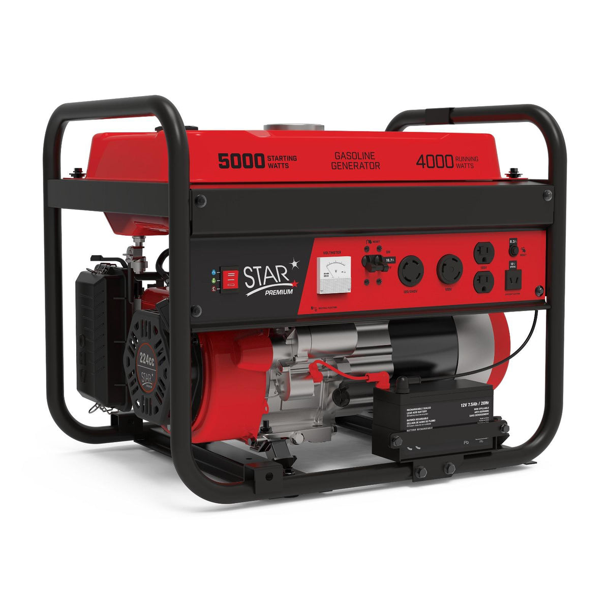 STAR Generator 5000W STP5000EI Premium Red Electric