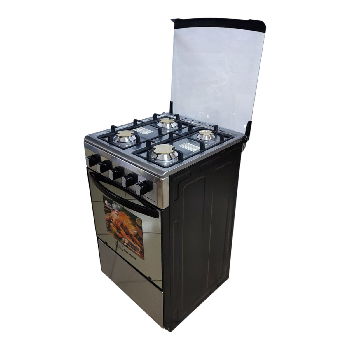 STAR Stove 4 Burner 20" SKG-20SS Stainless Steel Heavy Glass Top