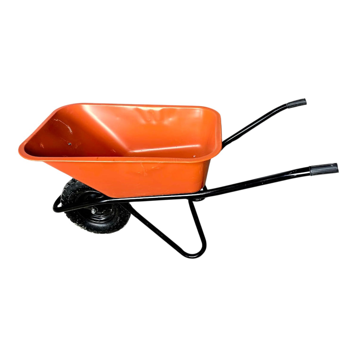Wheel Barrow Orange Deep Tray Black Handle Air Wheel