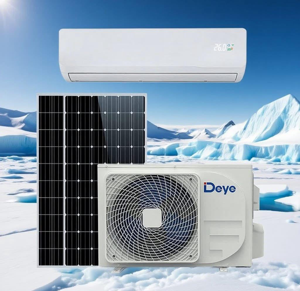 DEYE Air Conditioner Solar Hybrid AC/DC 12000BTU DY12K 220V Inverter Grid Tie with 2 Solar Panel RT9H700M-DG