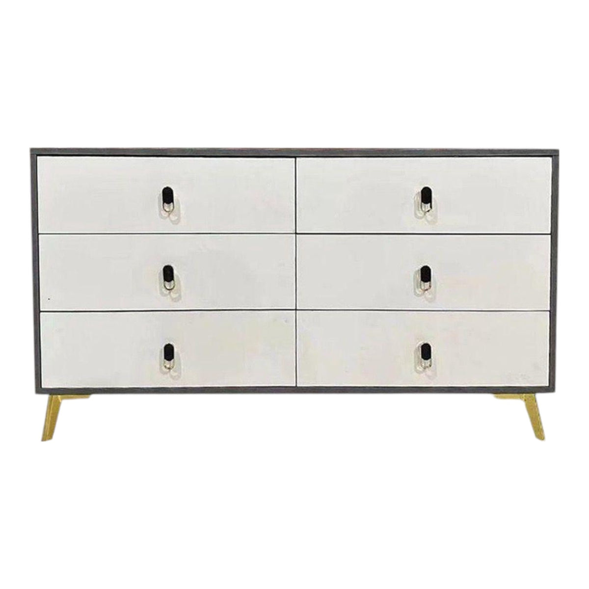 Cupboard Storage Cabinet D16 6 Drawers Vanity White
