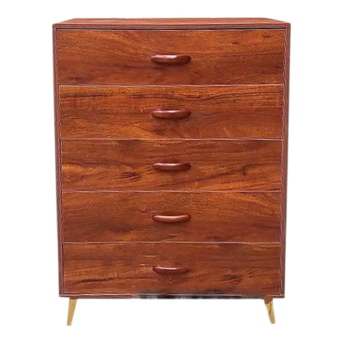 Cupboard Storage Cabinet 340 5 Drawers Red