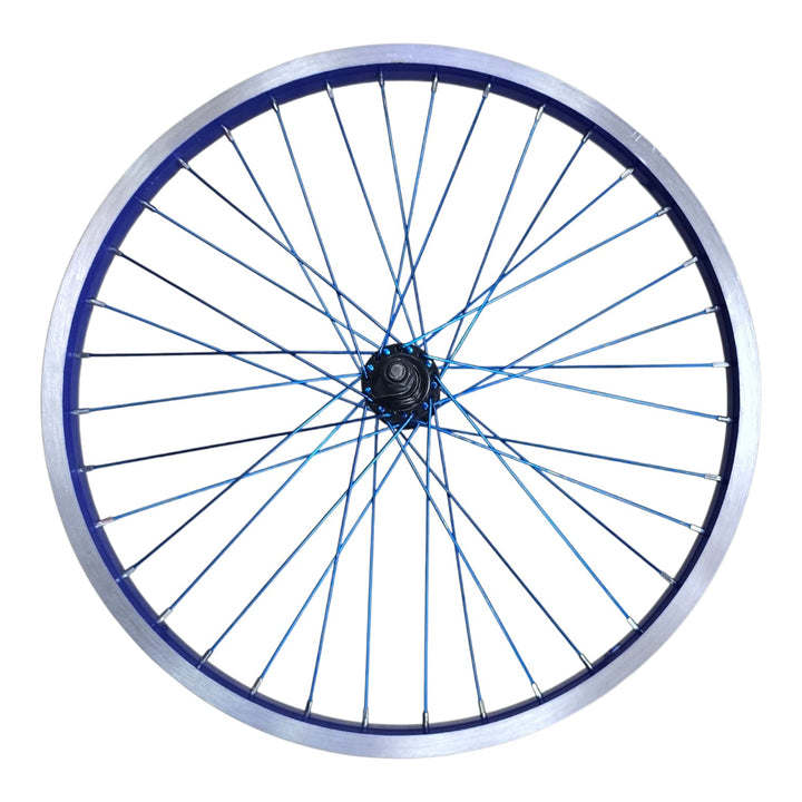 SINGH'S SUNSET Bicycle Wheel 20" Rear Flat Rim Alloy with Spokes Complete Colored
