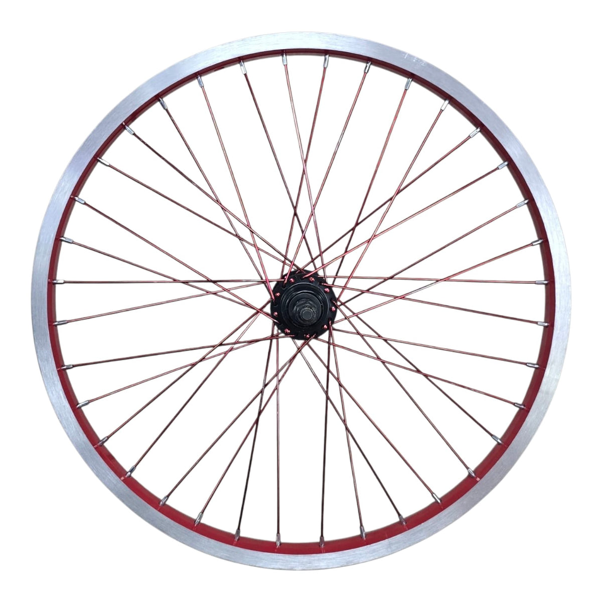 SINGH'S SUNSET Bicycle Wheel 20" Rear Flat Rim Alloy with Spokes Complete Colored