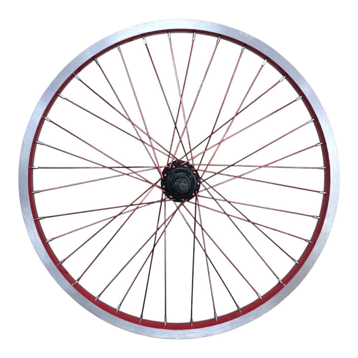 SINGH'S SUNSET Bicycle Wheel 20" Rear Flat Rim Alloy with Spokes Complete Colored