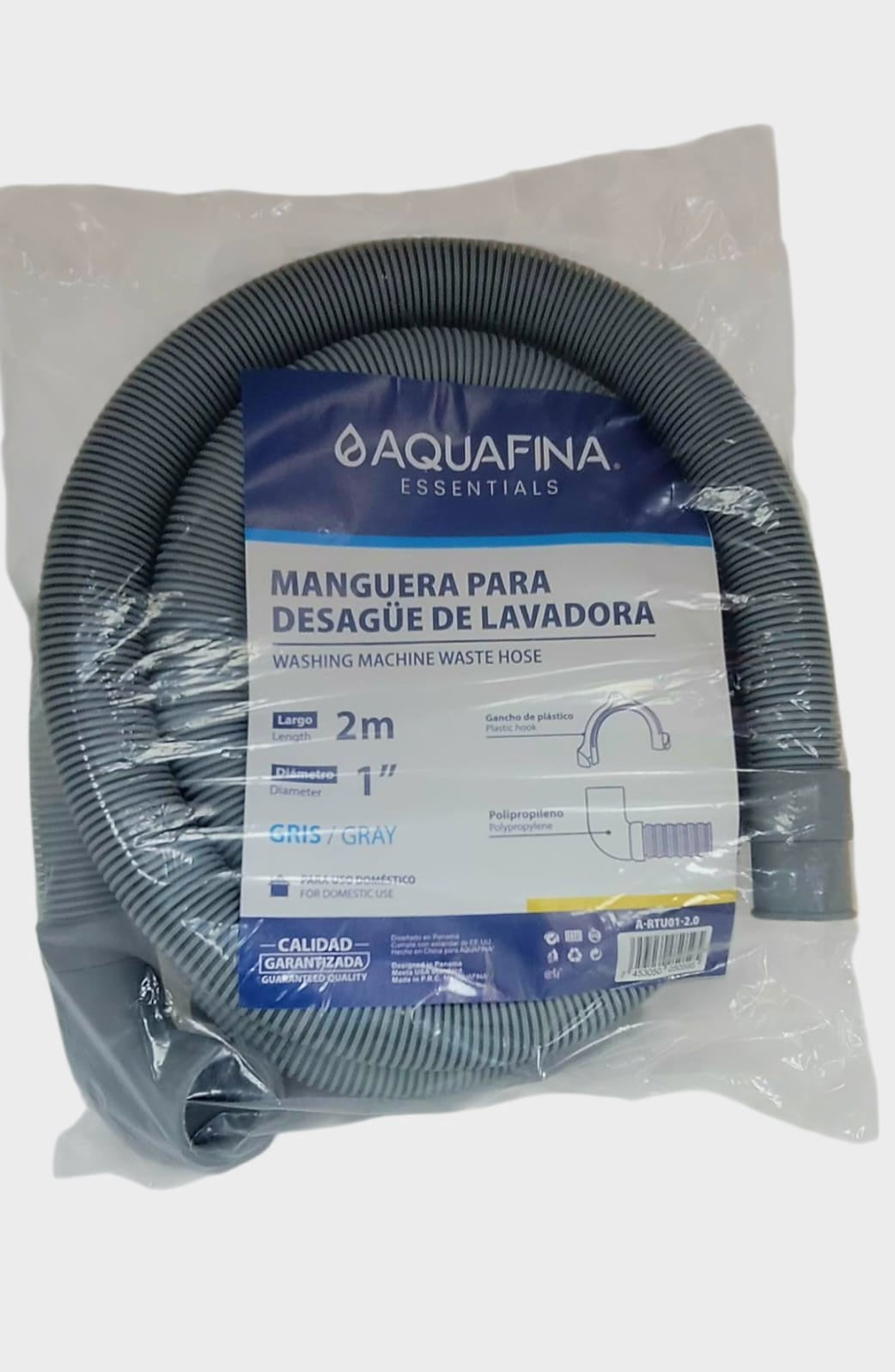 AQUAFINA BLUE Washing Machine Drain Hose Aquafina 1" A-RTUO1-2.0