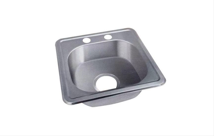 KALIMBA Sink Single Bowl 22G 15"X15"X6" GKS-TYK3838 No Waste