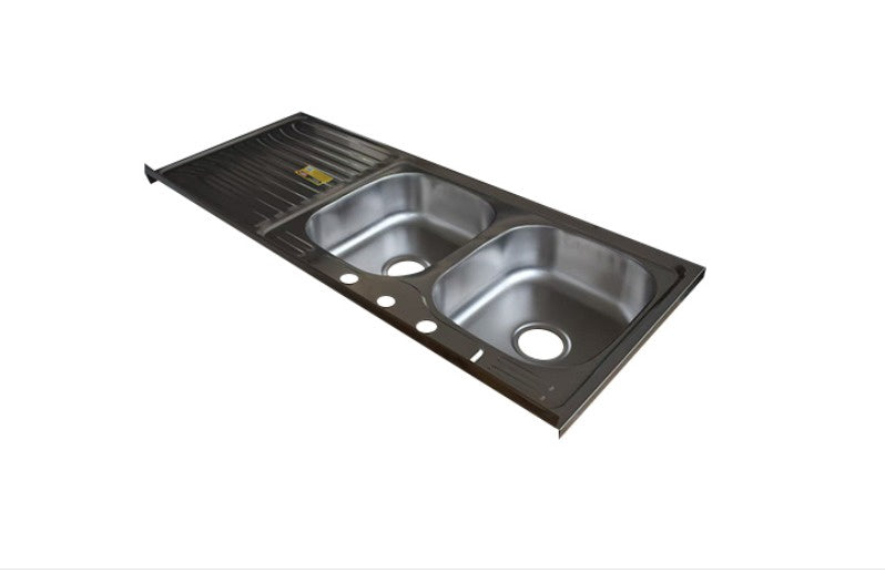 KALIMBA Sink D/BOWL S/DRAIN 22G 1200X500X170MM GKS-TYKX120L No Waste