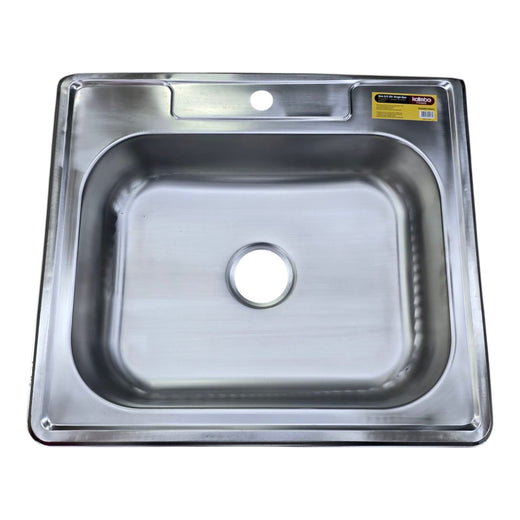 KALIMBA Sink Single Bowl 22G 25"X22"X6" GKS-TYK2225 No Waste