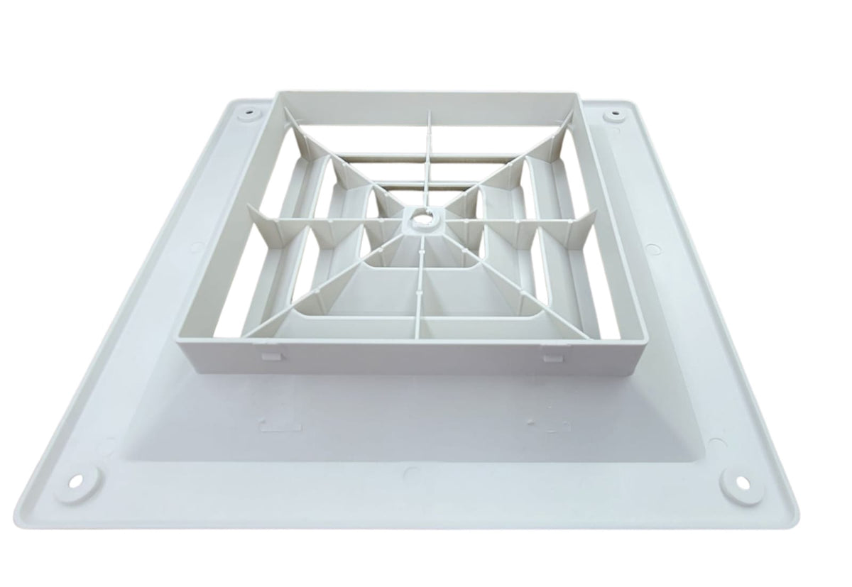 Ceiling Vent 12" X 12" Heavy Quality White Plastic