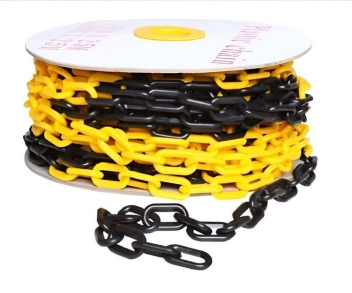 Plastic Safety Chain 1/4" 6MM X 25M Roll LT-6053-Y53