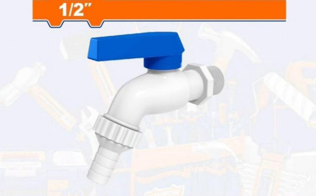 WADFOW Bib Cork 1/2" PVC Lever WZD9903