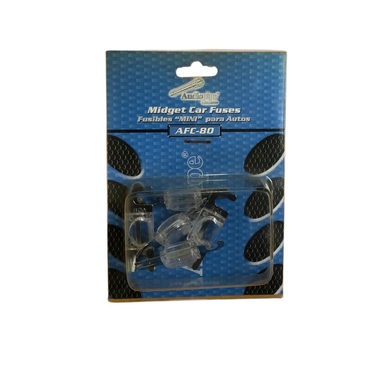 AUDIO PIPE Fuse Auto AFC-80A Silver Flat Mini Anl Sold 5PCS Pack