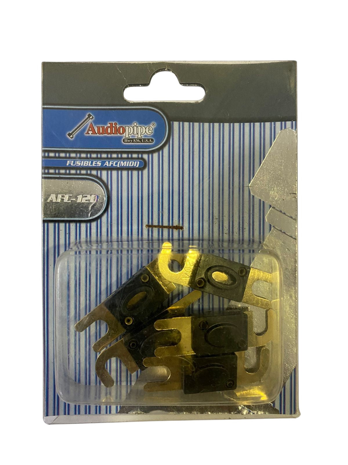 AUDIO PIPE Fuse Auto AFC-120A Gold Flat Mini Anl Sold 5PCS Pack