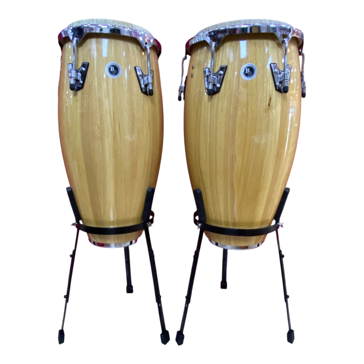 Drum Conga Set Bp 11" + 12.5" with Remo Head and Stands N 4702 Pro