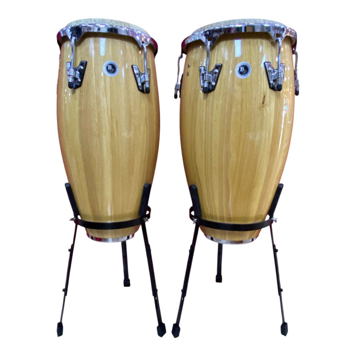 Drum Conga Set Bp 11" + 12.5" with Remo Head and Stands N 4702 Pro