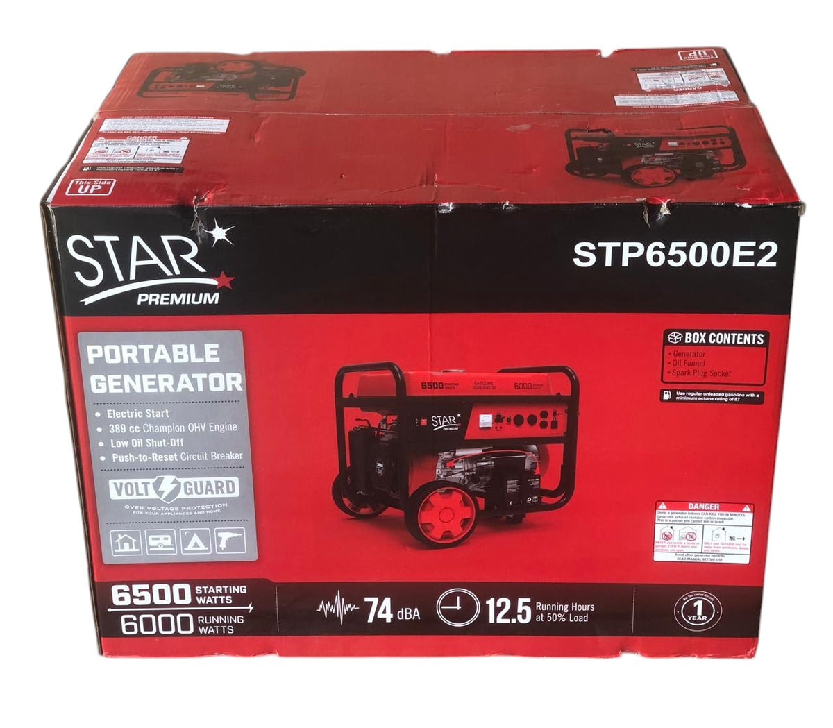 STAR Generator 6500W STP6500E2 Premium Red Electric