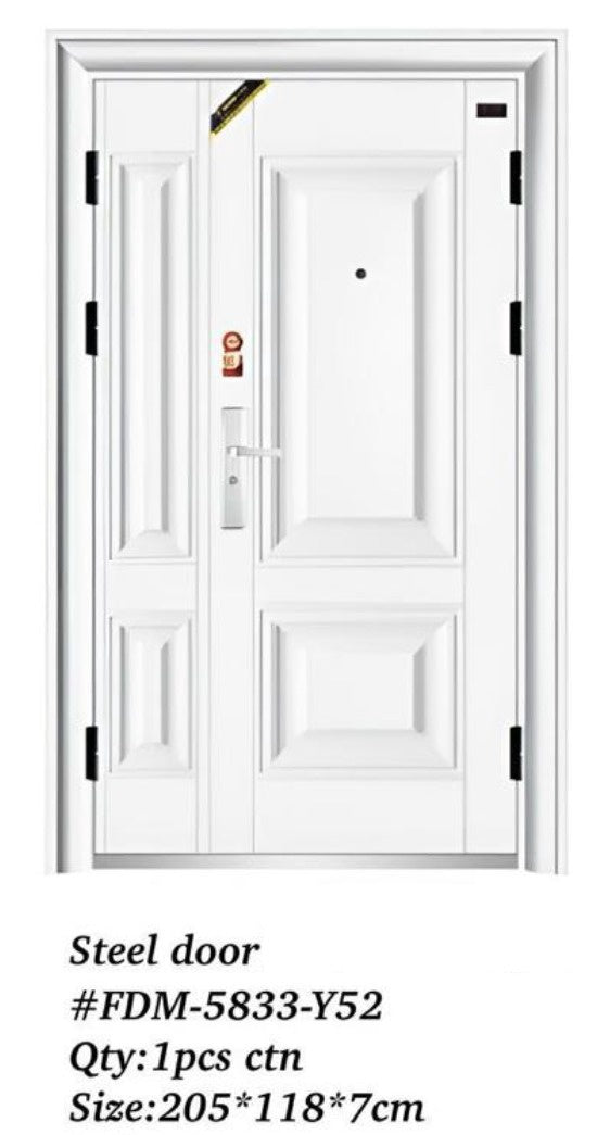 Door Metal with Side Panel White FDM-5833-Y52 205X118X7CM