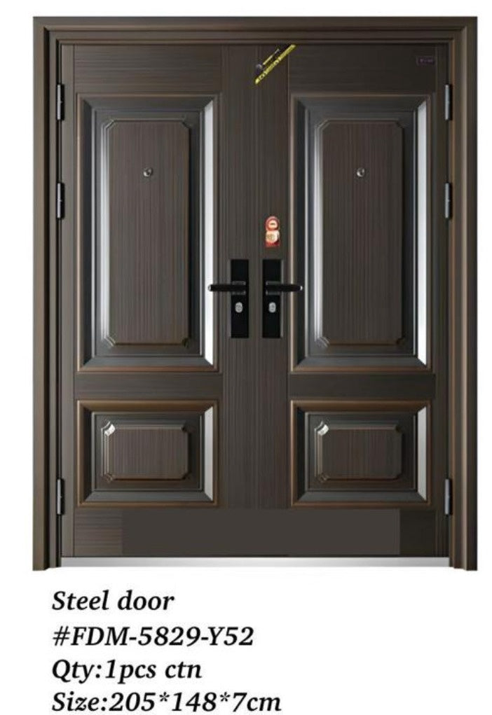 Door Metal Double Brown FDM-5829-Y52 205X148X7CM