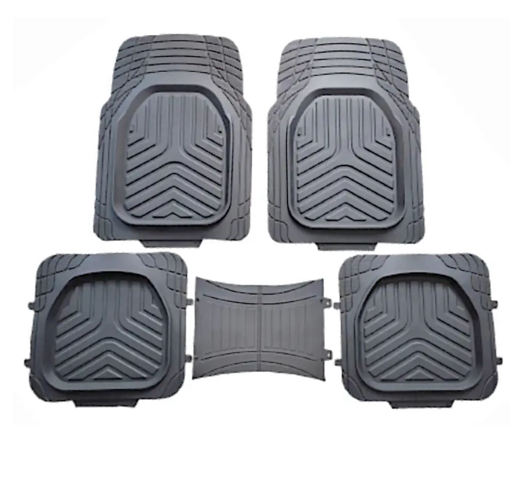 MAJIC Car Mat Universal 178 Defender 2.0 5PCS Rubber Gray 5-SEATERS +