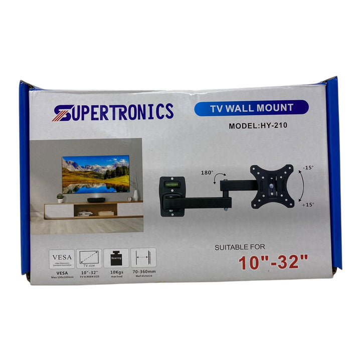 SUPERTRONICS TV Wall Bracket 10"-32" HY-210 Full Motion TV Wall Mount