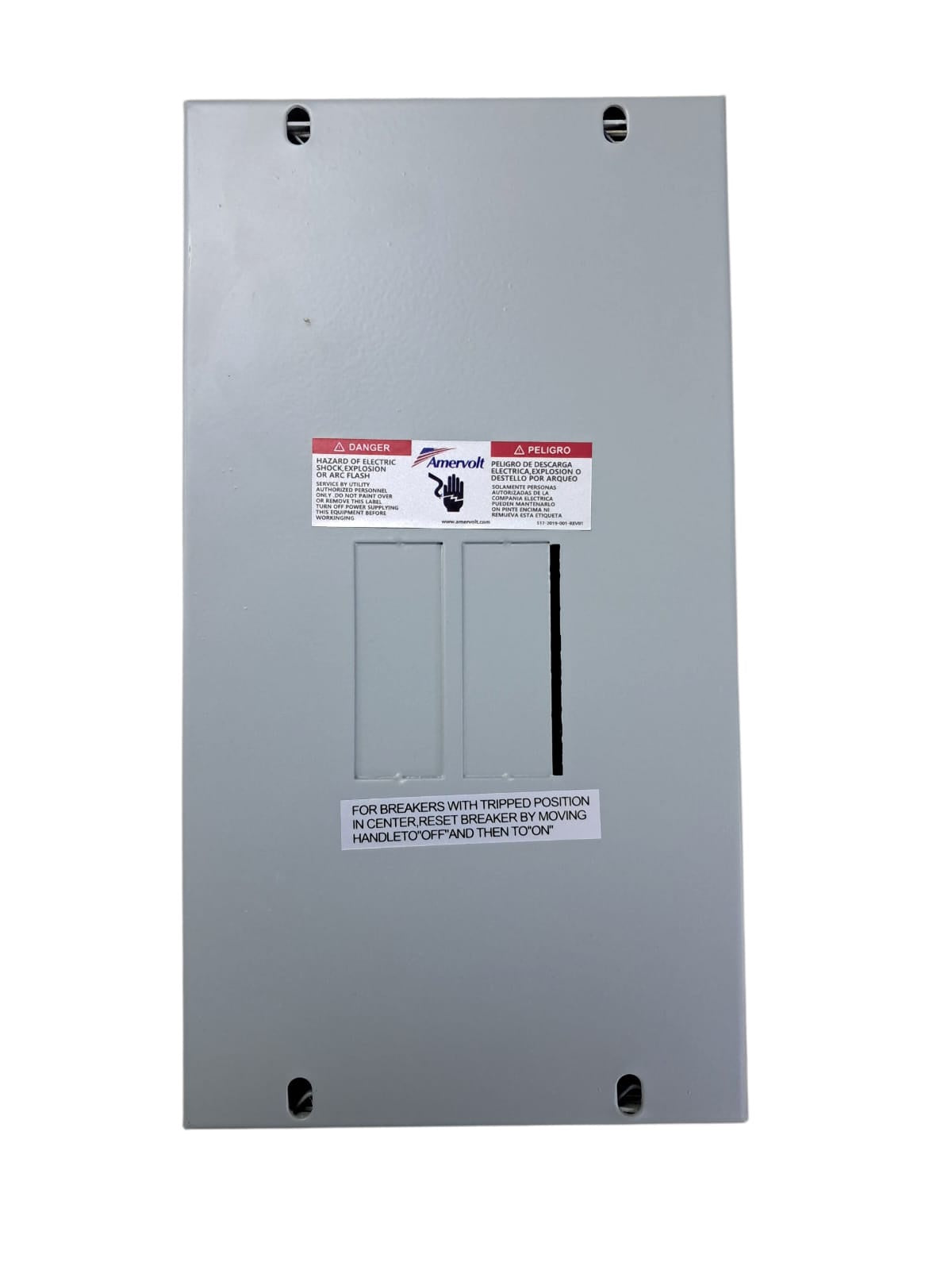 AMERVOLT Breaker Panel 2 X 4 125AMPS Surface Type