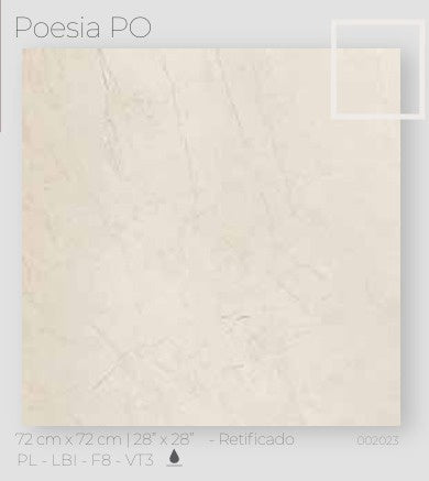 Tile Ceramic 28X28 (72X72CM) Poesia Polido