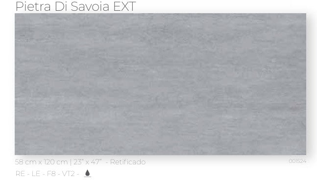 Tile Ceramic 23X47 (58X120CM) Pietra Di Savoia