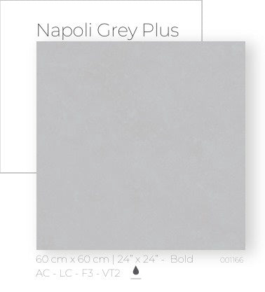 Tile Ceramic 24X24 (60X60CM) Napoli Grey Plus