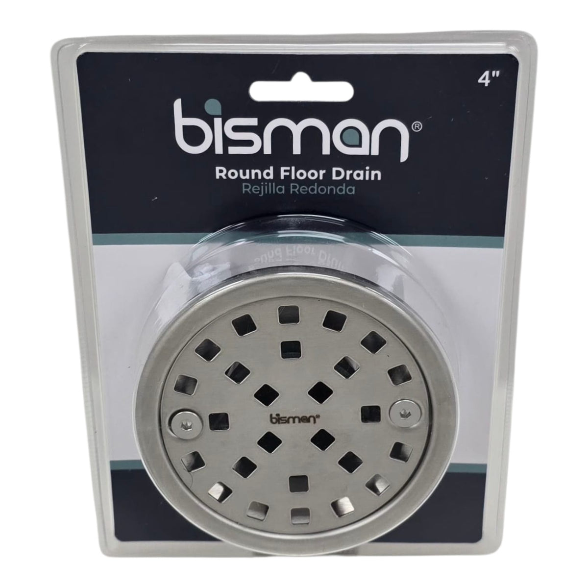 BISMAN Floor Drain Round 4" Stainless Steel BMFD144R